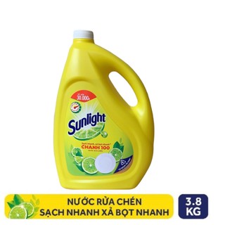 Nước Rửa Chén Sunlight Can 3,6kg / 3,8kg