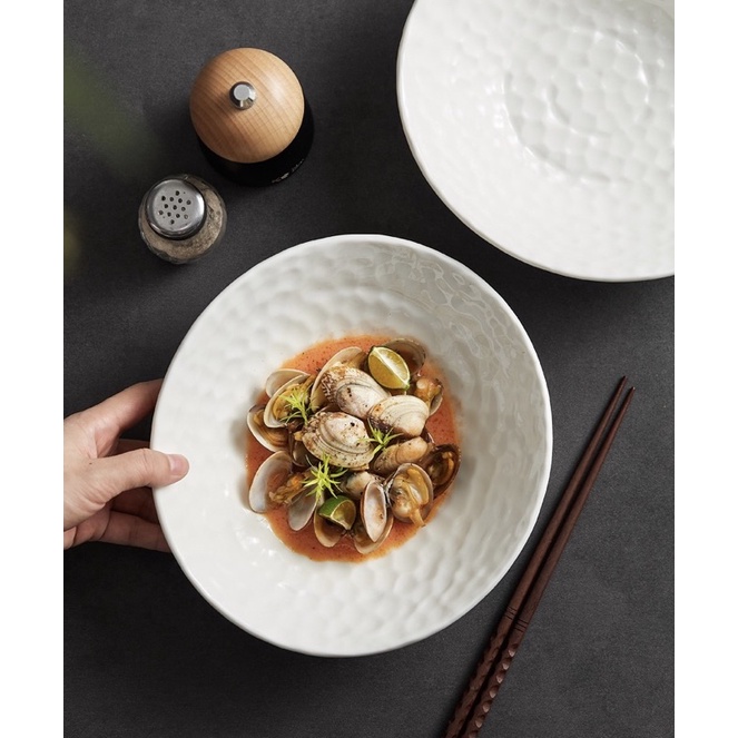Tô đựng soup, salad các món kiểu Âu hiệu ứng lòng tổ ong cao cấp cho nhà hàng, khách sạn