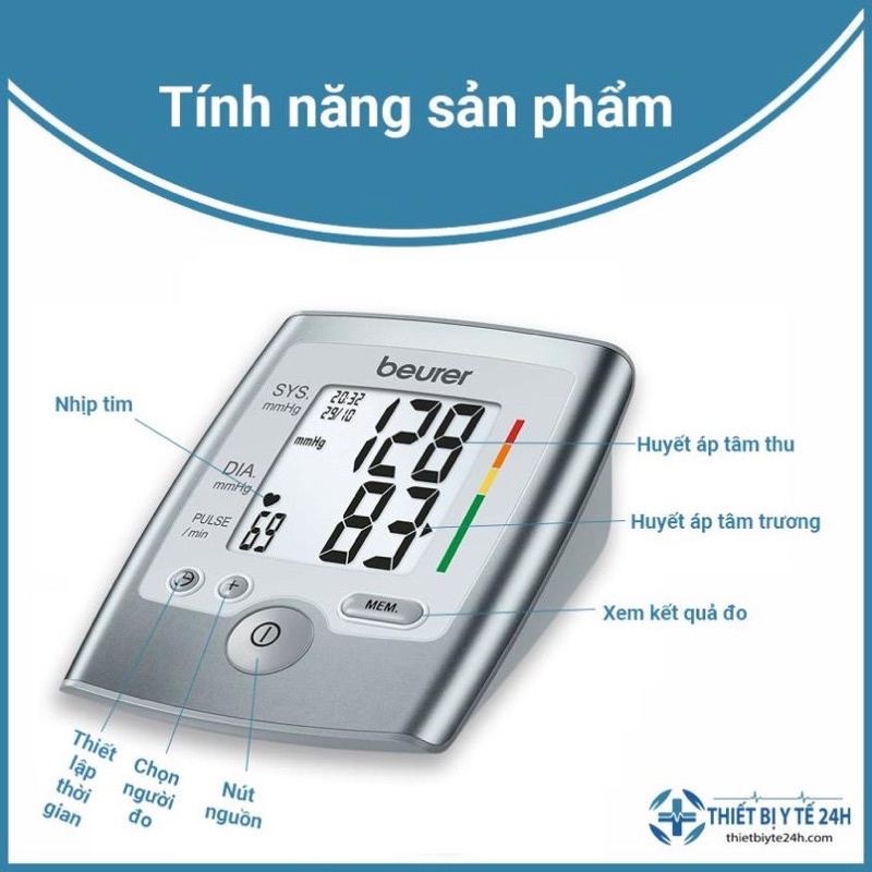 {Chính Hãng} Máy đo huyết áp điện tử bắp tay Beurer BM35