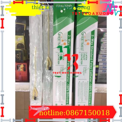 HỘP 10 DÂY THÔNG TIỂU 2 NHÁNH FOLEY CATHETER 24Fr