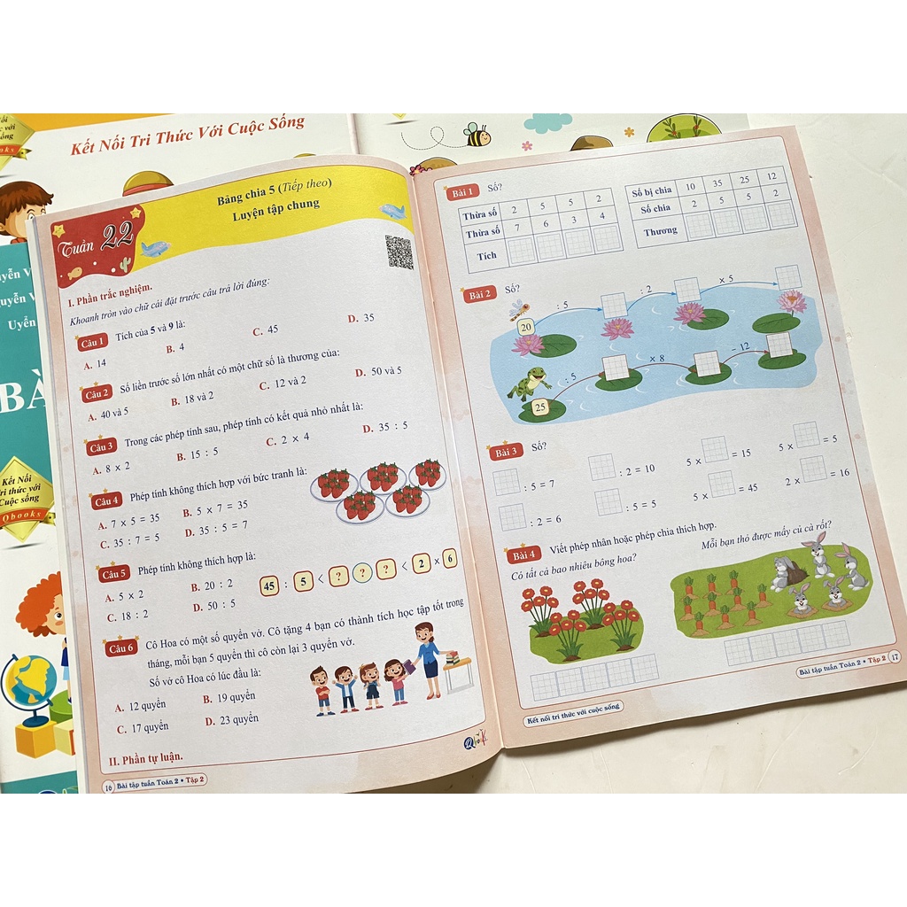 Sách - Combo 4 Cuốn Bài Tập Tuần Toán Tiếng Việt Lớp 2 - Kết Nối Tri Thức Với Cuộc Sống