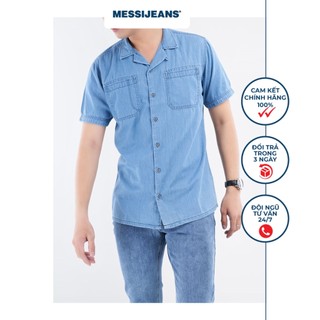 Áo Sơ Mi Jeans Nam Tay Ngắn MESSIJEANS MJB0104-21