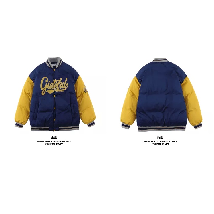 Plus Áo Khoác Bóng Chày Bằng Cotton Dày Dặn Dáng Rộng Thời Trang Mùa Thu 2022 Dành Cho Nữ