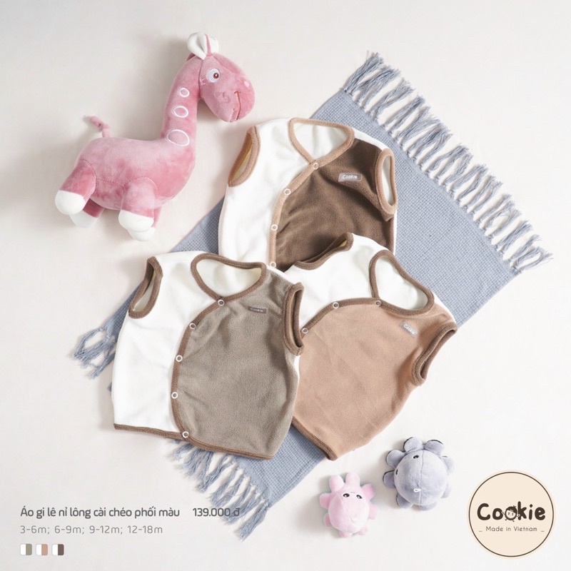 Cookie - Áo gile băng lông siêu mềm ấm cho bé