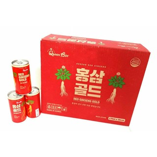Nước hồng sâm Lon queenbin hàn quốc chính hãng tăng cường và phục hồi sức khỏe thùng 30 lon x 175ml