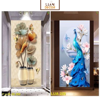 Tranh Dán Tường 3D Lọ Hoa, Tranh Decal 3D các mẫu hoa đẹp