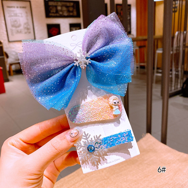 Kẹp Tóc Công Chúa Elsa Xinh Xắn Cho Bé Gái