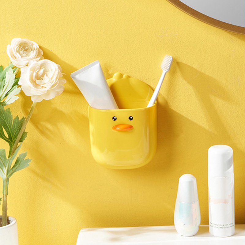 Giá Đỡ Xà Phòng Gắn Tường Hình Chú Vịt Màu Vàng Dành Cho Phòng Tắm