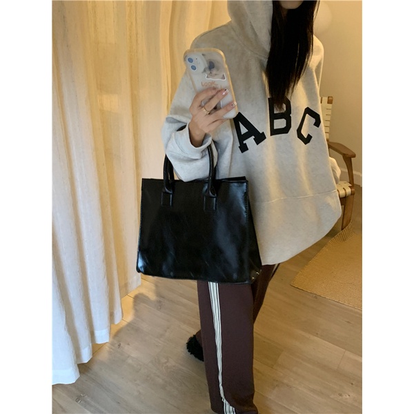 Áo hoodie nữ form rộng dày ABC, hoodie nữ màu xám | BigBuy360 - bigbuy360.vn