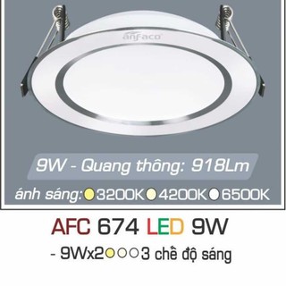 Đèn led âm trần downlight anfaco afc 674