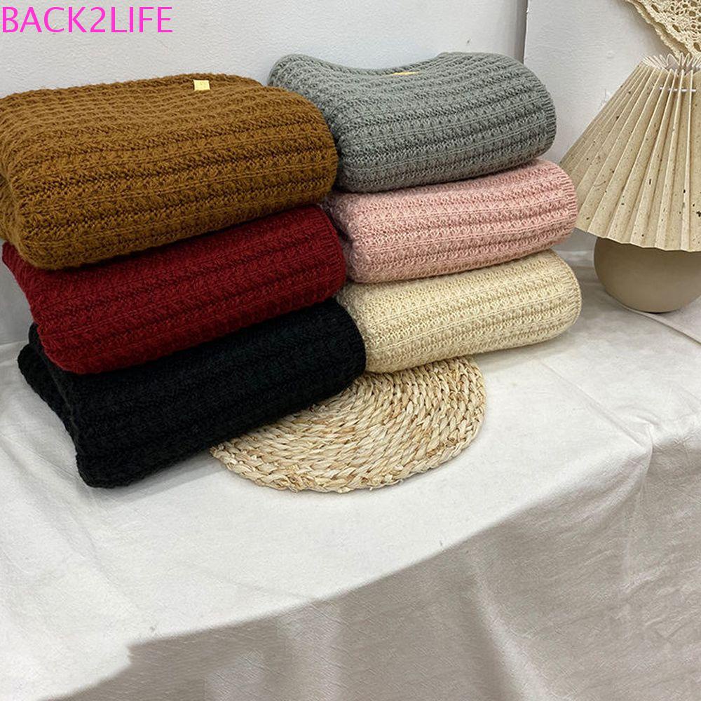 Khăn Choàng Cổ Dệt Kim Dày Ấm Áp Thời Trang Mùa Thu Cho Nữ 2life