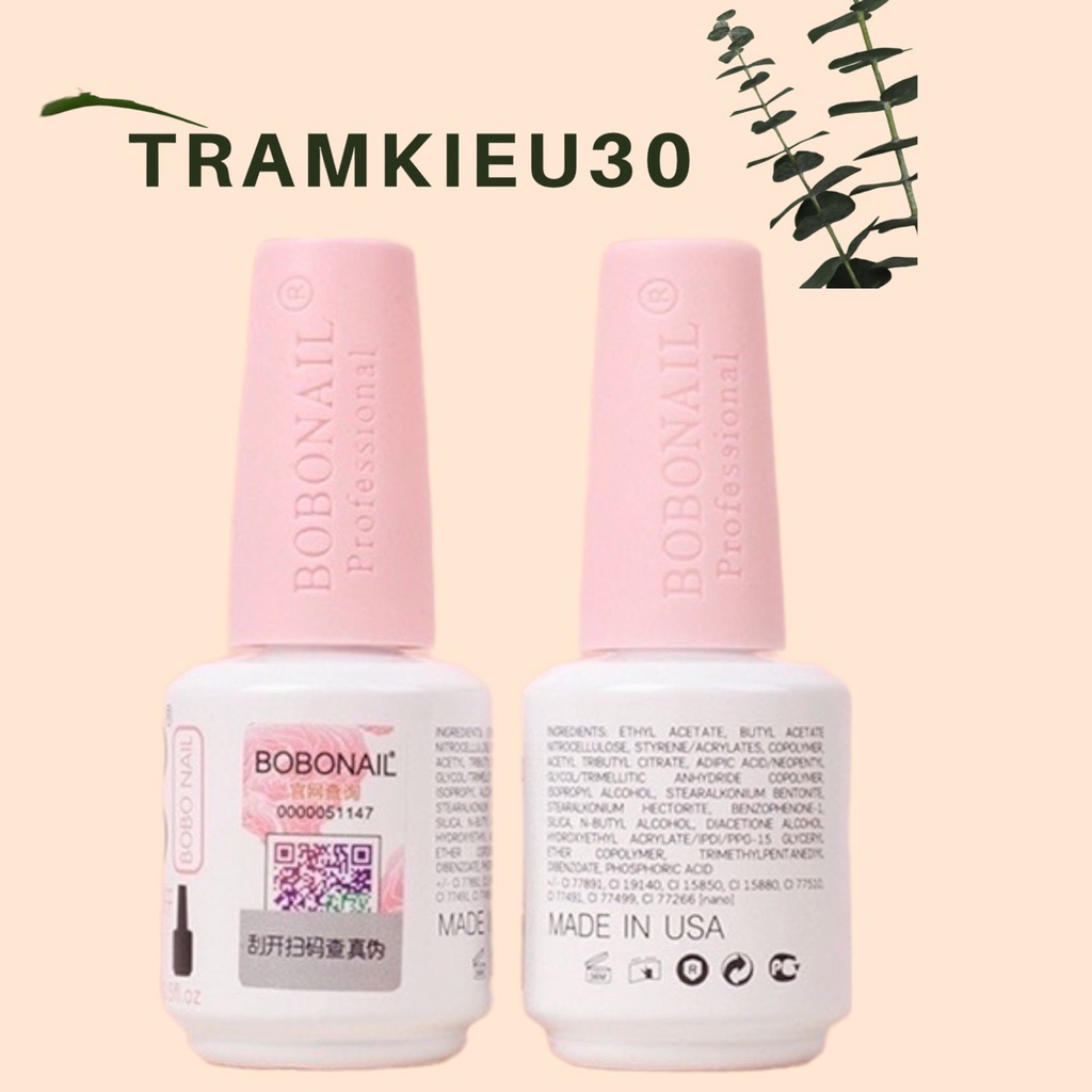 Sơn gel đen, trắng Bobo chính hãng lên màu cực chuẩn