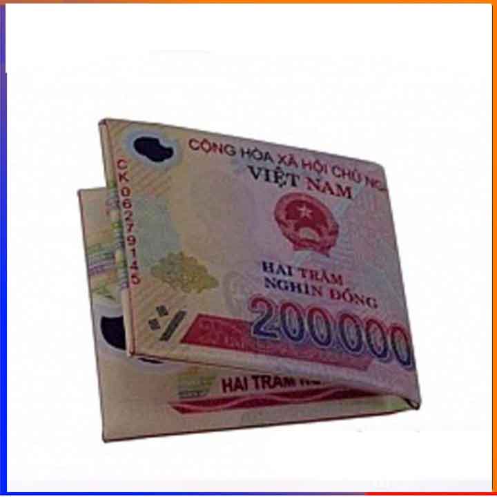 Ví da nam in hình tiền 100USD