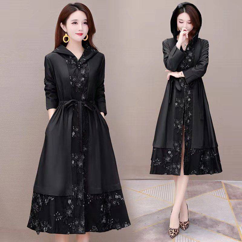 Áo Khoác Cardigan Len Dáng Dài Vừa Vặn Phong Cách Hàn Quốc Thời Trang Xuân Thu Cho Phụ Nữ Trung Niên 40 Tuổi