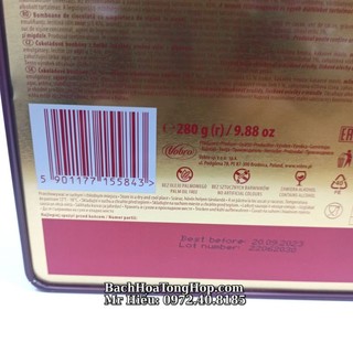 [Hỏa Tốc] Socola nhân Cherry Passion hộp sắt 280g