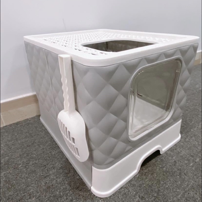 Nhà vệ sinh vuông cho mèo 50.5x40.8x37cm đủ màu