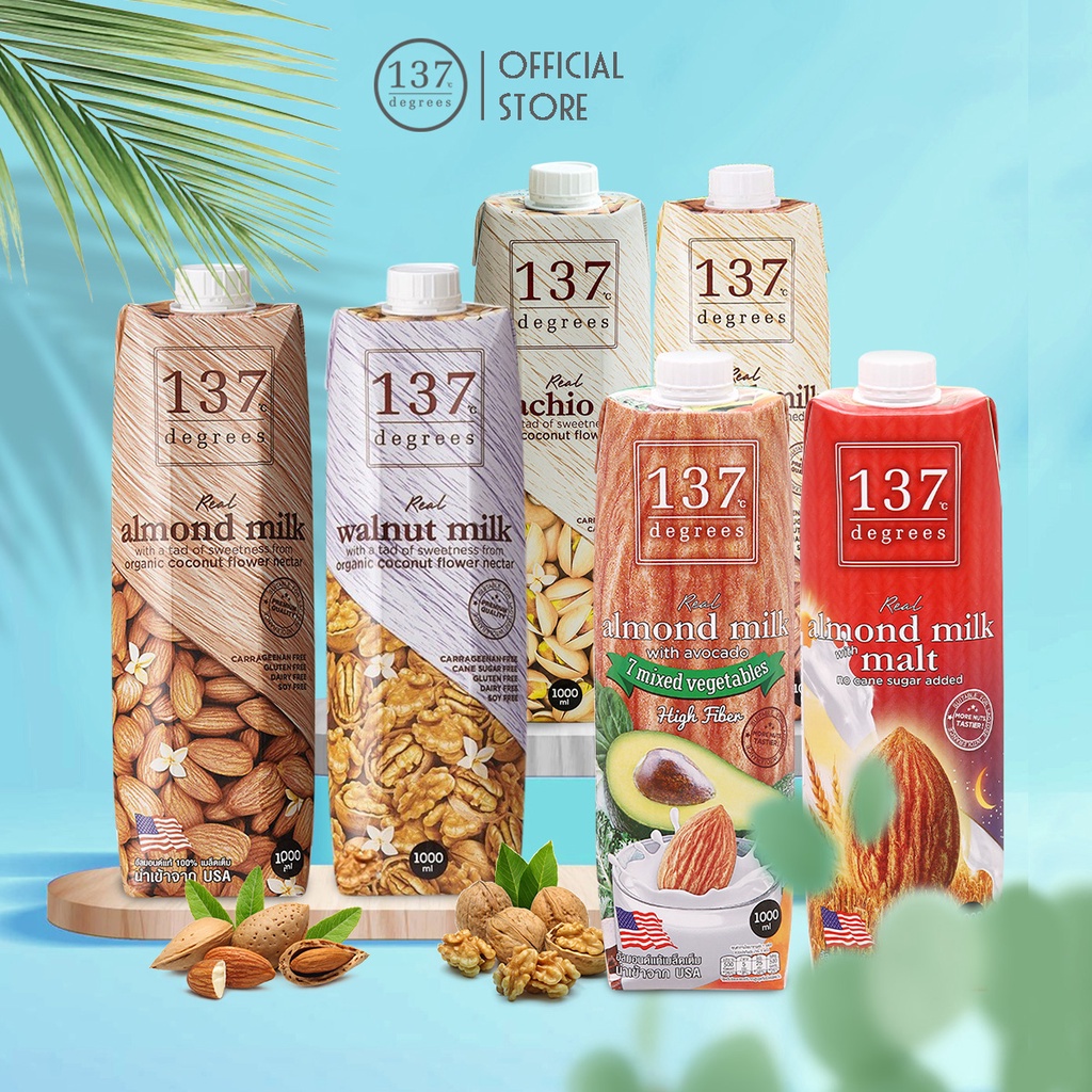 Sữa Hạt 137 Degrees Thái Lan - Hộp 1000ml