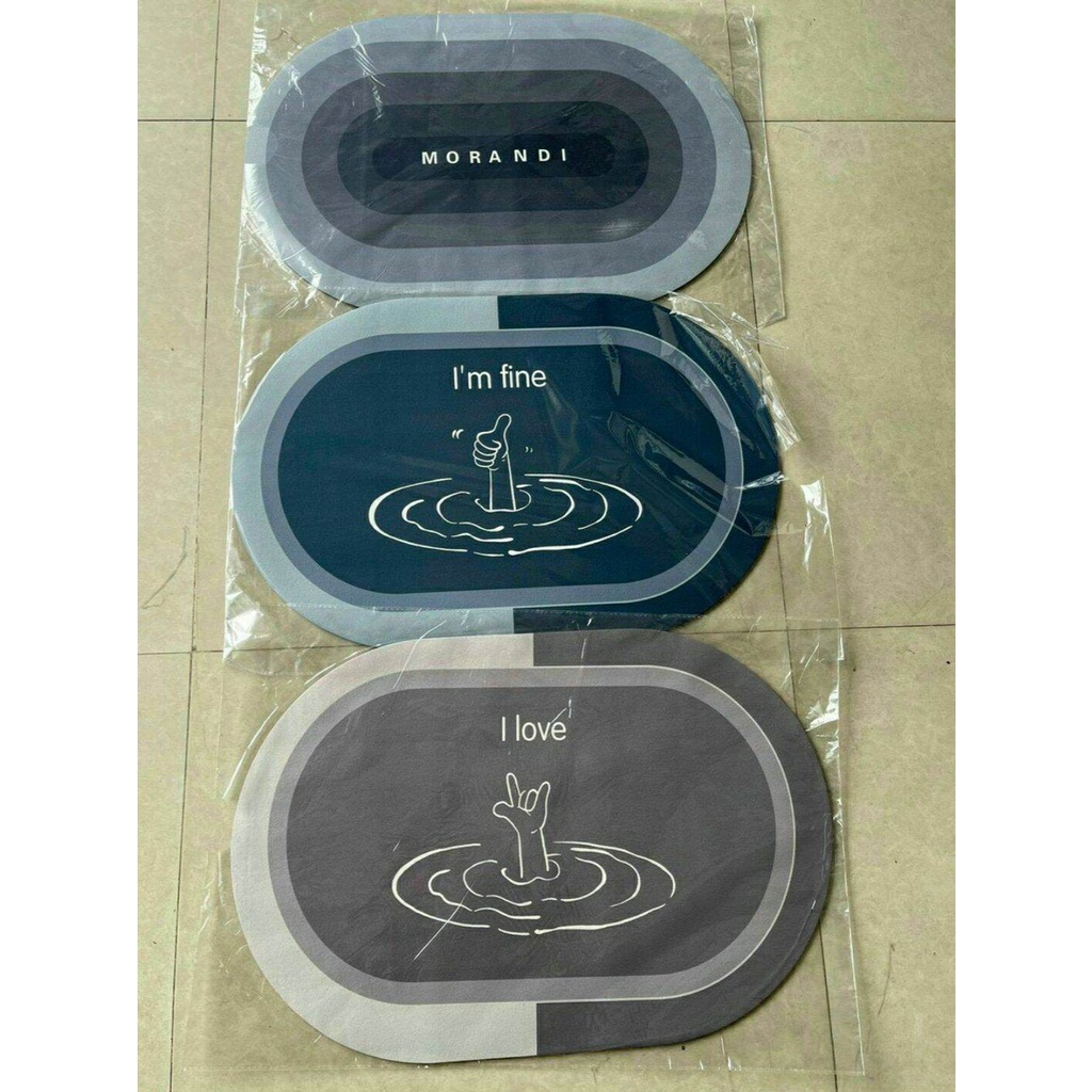 Thảm lau chân silicon, thảm chùi chân , thảm lót sàn nhà, thảm lau chân siêu thấm nước - Thảm chân hút nước chống trơn