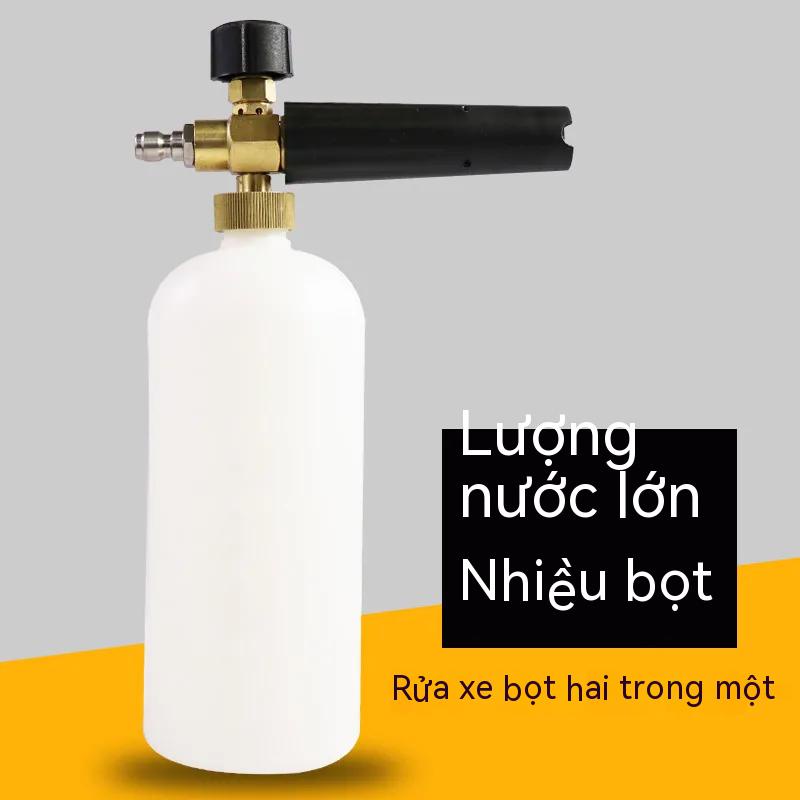 🔥🔥Bình tưới bọt tuyết rửa xe máy rửa xe áp lực cao bình bọt tuyết bông tuyết gia dụng đầu súng phun nước hình cánh quạt Máy bơm bọt tuyết cắm nhanh