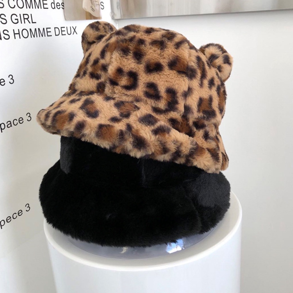 Mũ tai gấu chất liệu dày dặn mềm mại thời trang unisex