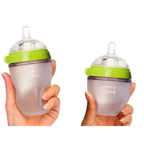 Bình Sữa Comotomo Silicon 150ml/250ml Cho Bé Siêu Mềm - TẶNG KÈM TAY CẦM