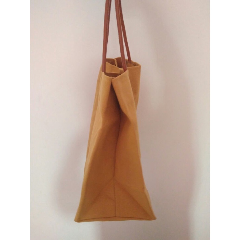 Túi Xách Canvas Cỡ Lớn Màu Sắc Đơn Giản Phong Cách Hàn Quốc