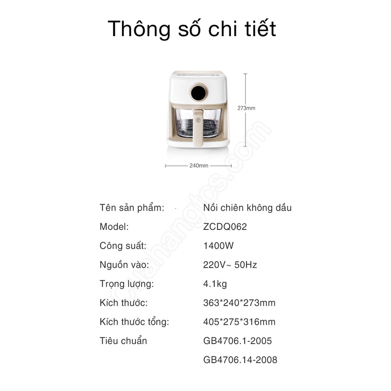 Nồi chiên không dầu Xiaomi Zhiwuzhu