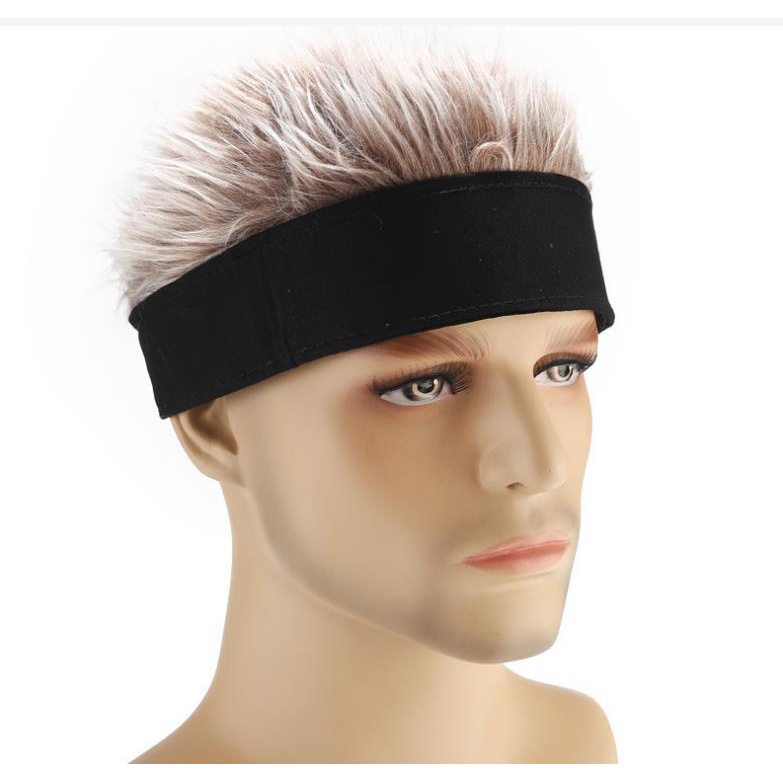 Mũ Trùm Đầu Gắn Tóc Giả Ngắn Phong Cách Hip Hop Trung Hoa