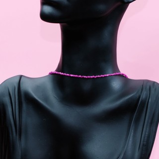 Vòng cổ Ruby hồng UPCARA