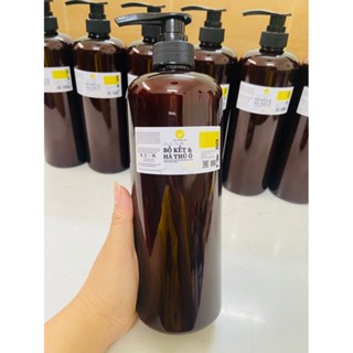 sỉ dầu gội bồ kết thảo dược, hà thủ ô, chai 1000ml, 1 lít, bạch hương vân thảo