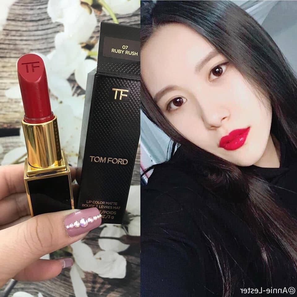 Vỏ Đen [Hàng Chính Hãng] Tomford son TF  07 ruby rush Màu Cực Xinh,Quyến Rũ