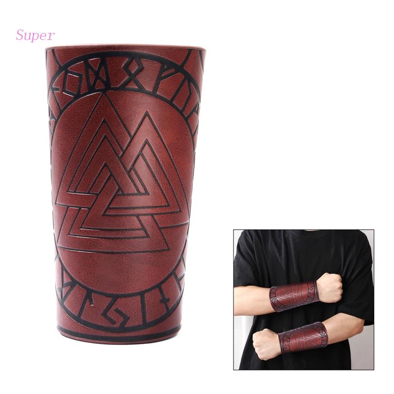 Best Vòng Đeo Tay Gauntlet Bằng Da PU Bảo Vệ Cánh Tay Đòn Bẩy Thời Trung Cổ