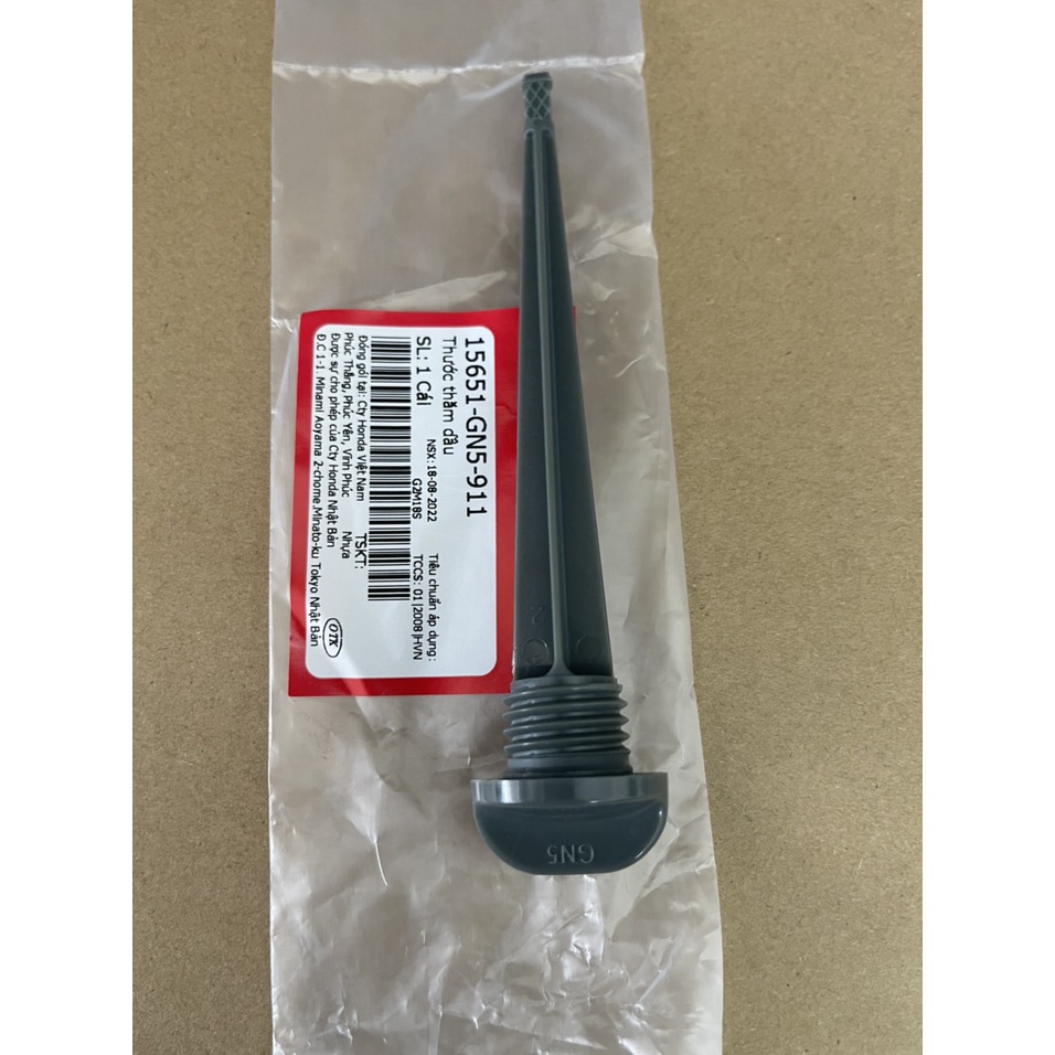 Ty thăm nhớt xám xe wave nhỏ ZX Future 1 RS 100 hàng chính hãng 15651GN5911 91307035000