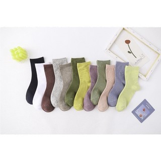 VỚ TRƠN CỔ CAO BASIC MÀU PASTEL