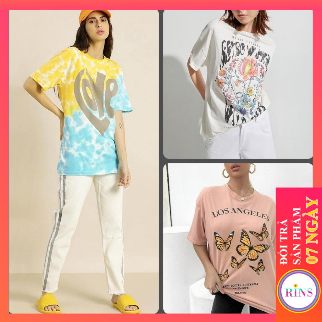 ÁO THUN ZARA VNXK HỌA TIẾ - COTTON 100% 4C FORM CHÂU ÂU