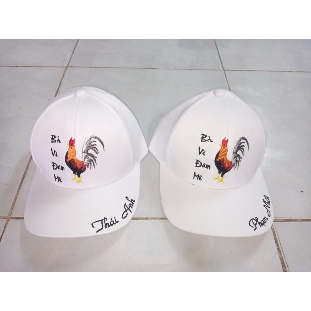 Mũ Lưỡi Trai, Nón Kết Nam Nữ Thêu Chữ Thêu Logo Theo Yêu Cầu
