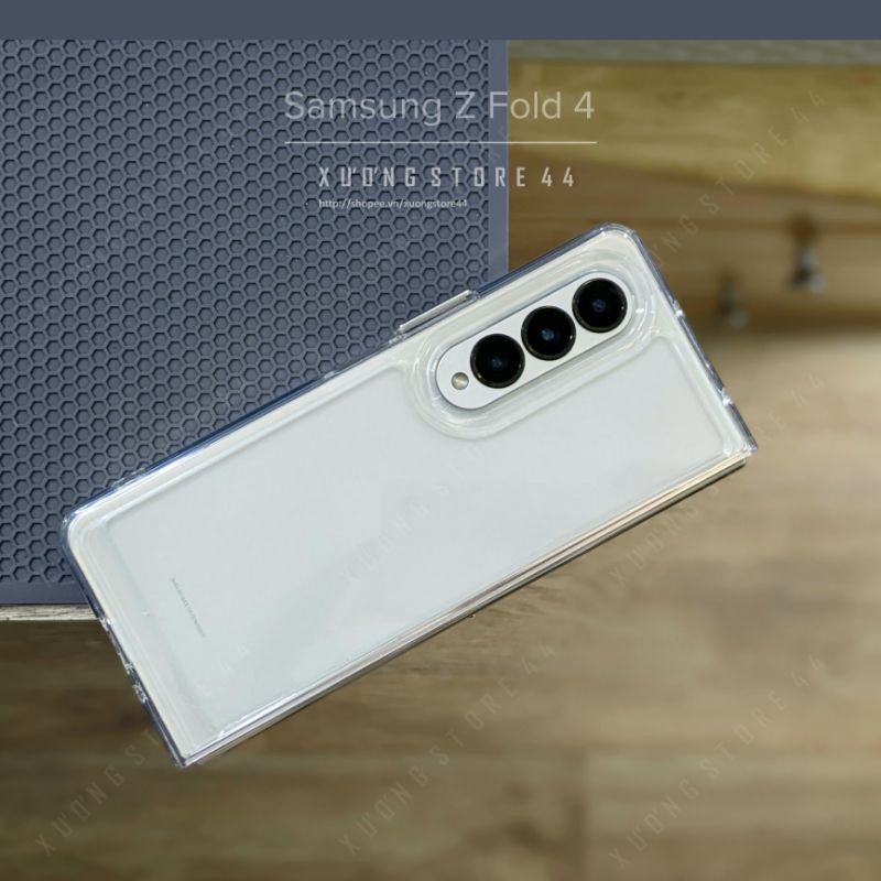 Ốp lưng Z Fold 4 trong suốt lưng cứng viền mềm TPU dễ tháo lắp (ốp hai mảnh)