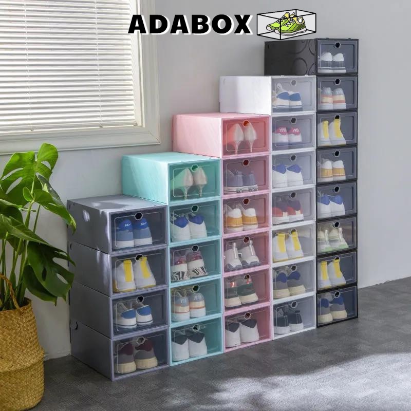 Hộp Đựng Giày Tủ Giày Dép Nắp Nhựa Cứng Chống Bám Bụi Chịu Lực 6kg