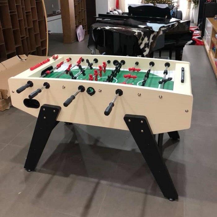 Banh Bàn Bi Lắc Bóng Đá Cỡ Lớn 1,4m JX 125 Cream Robot Thi Đấu, Foosball 1m4 Gia Đình Văn Phòng Kinh Doanh Hanana