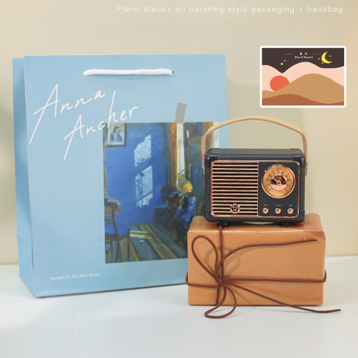 Loa Bluetooth HM11 Không Dây Phong Cách Vintage Hỗ Trợ FM/AM/SW | BigBuy360 - bigbuy360.vn