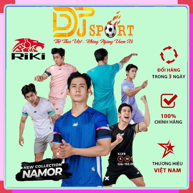 Quần áo bóng đá Riki Namor ,Bộ đồ đá bóng không logo co giãn ,thấm hút cực tốt