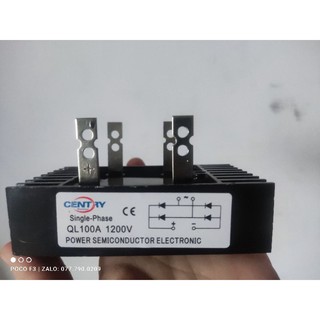 Cầu diode chỉnh lưu 4 chân 100A