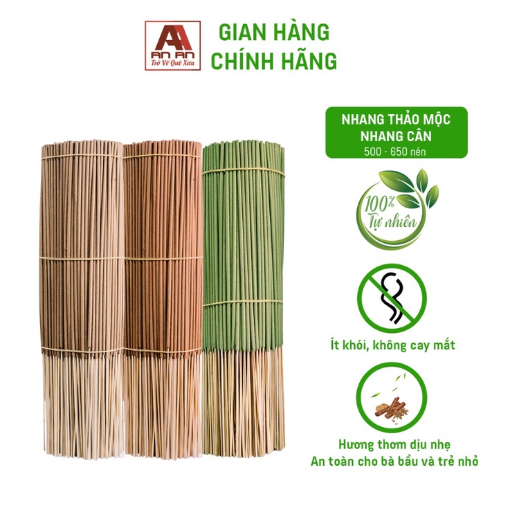 Nhang Khuynh Diệp An An 1kg 30 cm 40 cm đuổi muỗi, thơm phòng.