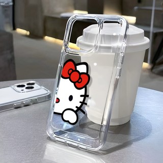 Ốp Điện Thoại Trong Suốt Hình Hello kitty Cho iphone 14 Pro Max 14 Plus 13 11 12 7Plus X XR XS Max 8 7