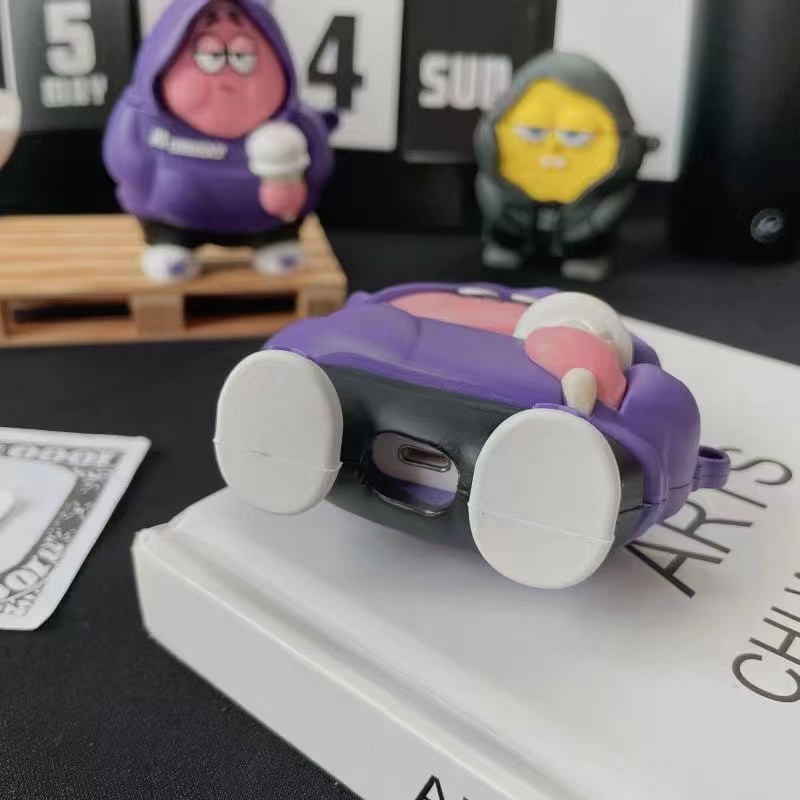 Vỏ Bảo Vệ Hộp Sạc Tai Nghe bluetooth Không Dây OPPO ENCO AIR2 PRO Bằng Silicon Mềm Hình Người Mập 3D Dễ Thương