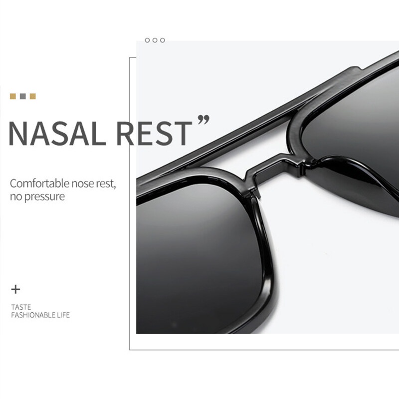 Kính Mát PTQ Gọng Đôi Nhiều Màu Sắc Thời Trang Thể Thao Ngoài Trời Cho Nam