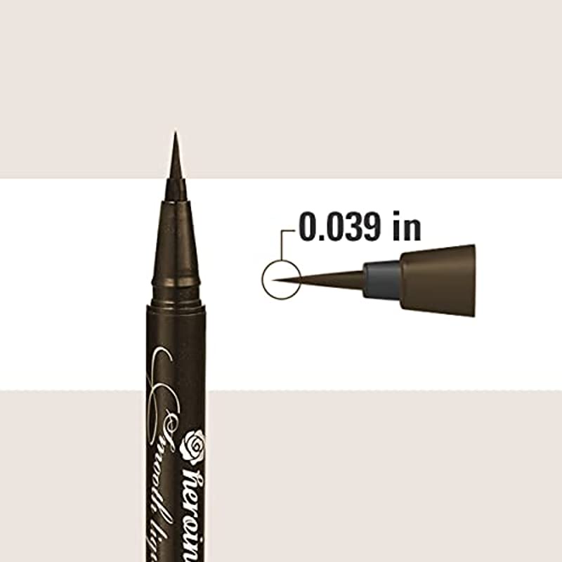 Bút Kẻ Mắt nước Kiss me đen, Nâu, Nâu đen 0.1mm