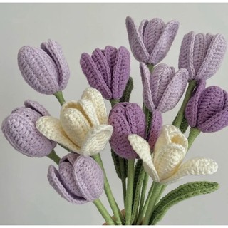 Hoa Tulip bằng len🌷