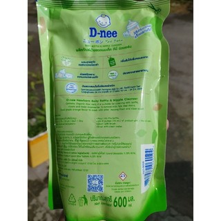 [ Date 2028] NƯỚC RỬA BÌNH SỮA DNEE organic 600ml ( trà xanh )