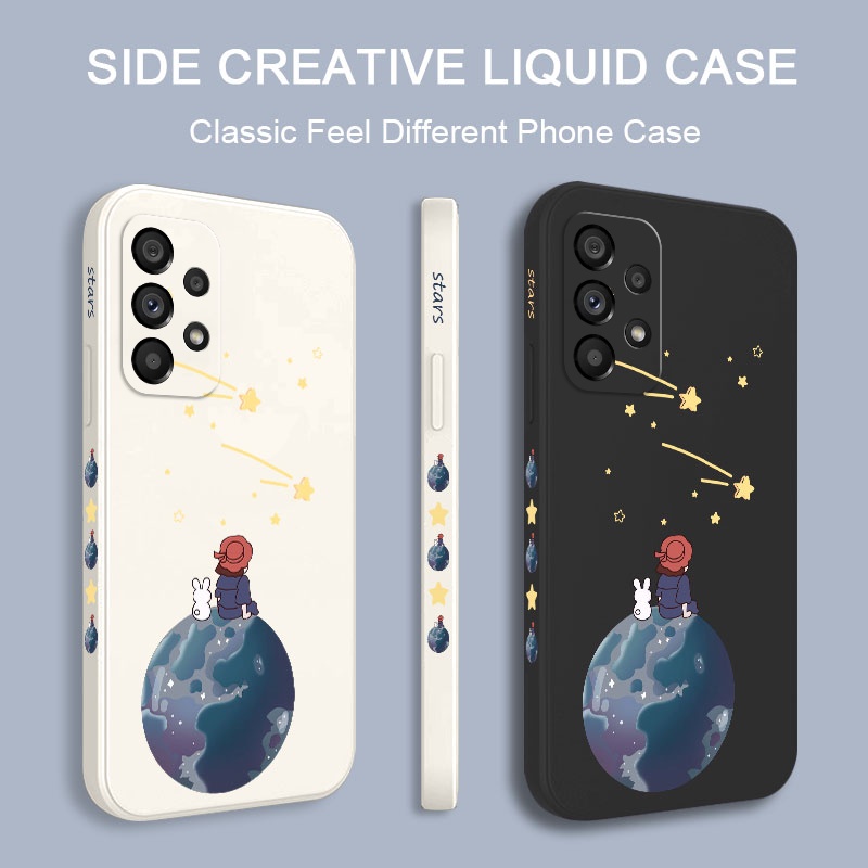 Ốp Điện Thoại Silicon Dẻo Họa Tiết Cô Gái Dễ Thương Cho Samsung Galaxy A73 A53 A33 A23 5G